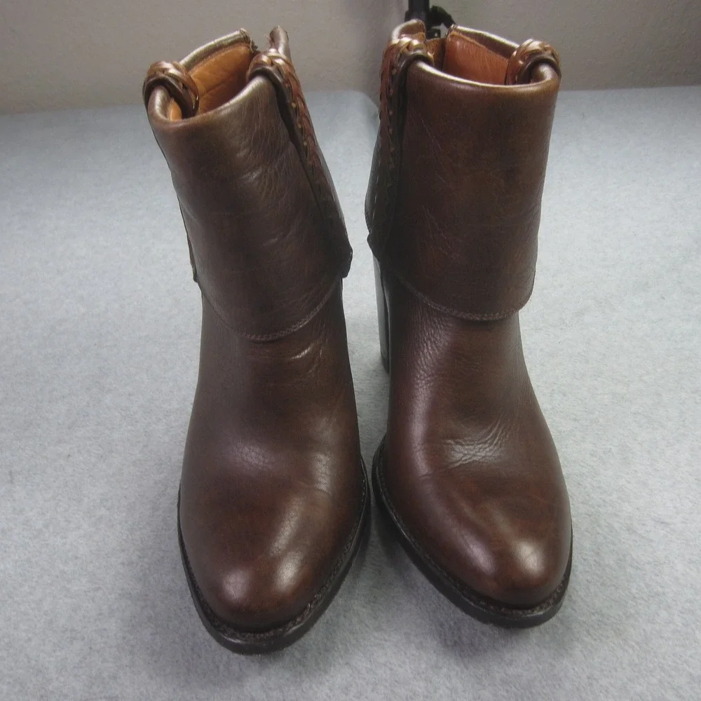 Two24 Ariat Boots‎ Women US 7.5B Brown Suances Leather Ankle Western Spain